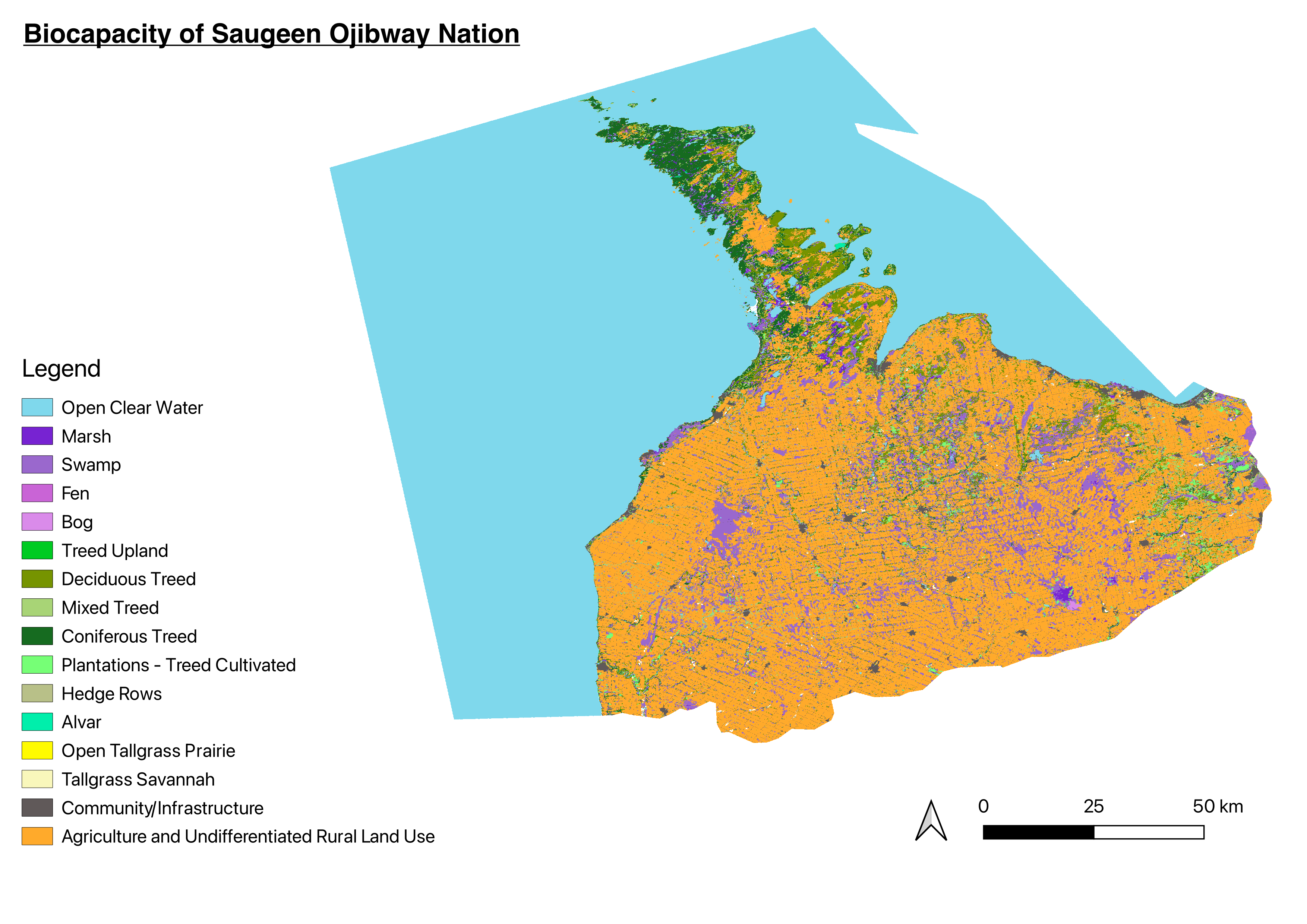 Map of SON's traditional territory.